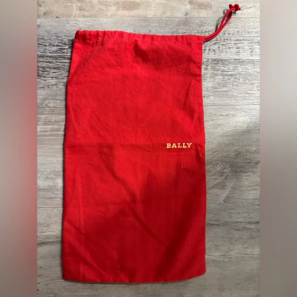 Bally Scarlet Red Dust Bag with Drawstring